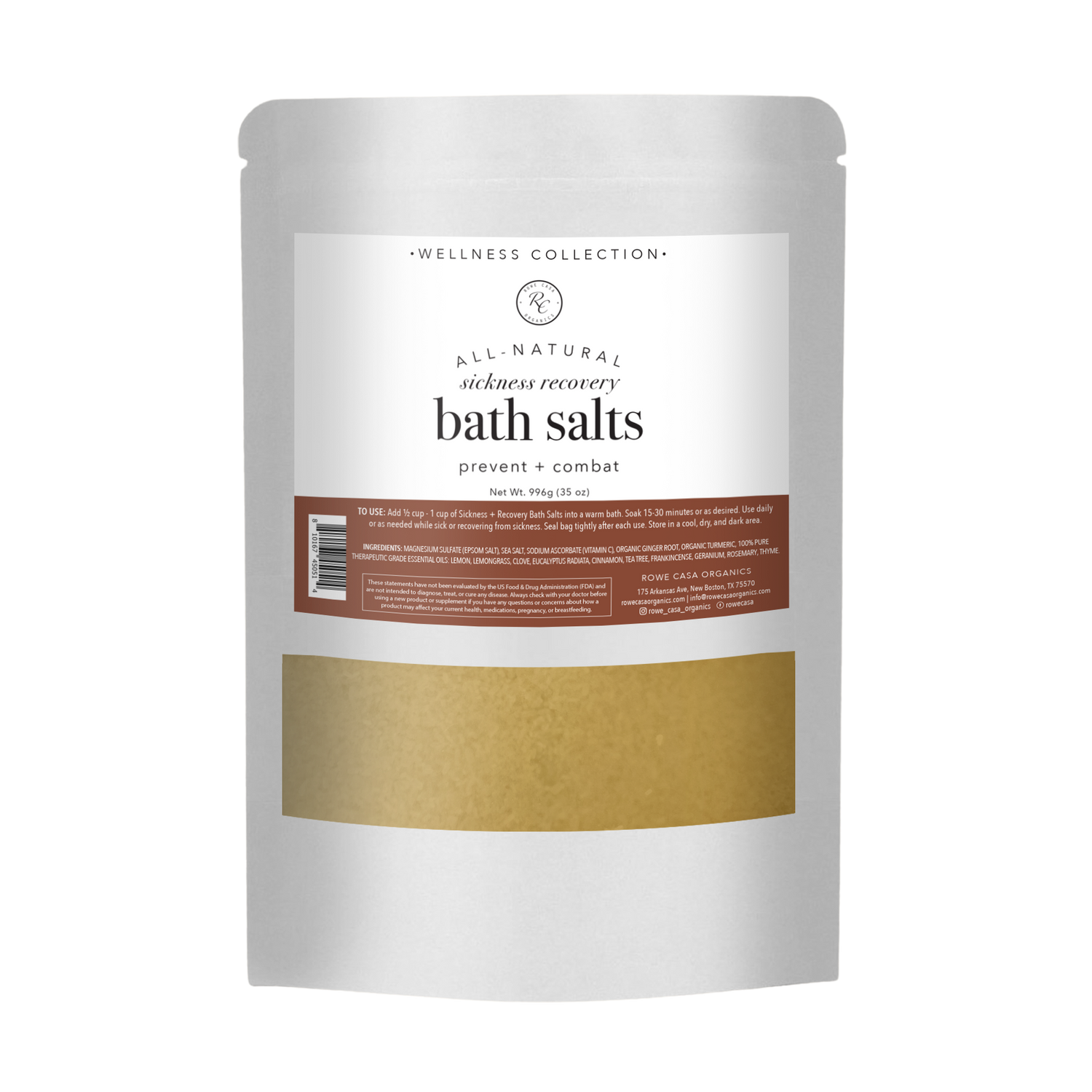 SICKNESS RECOVERY BATH SALTS | 35 OZ