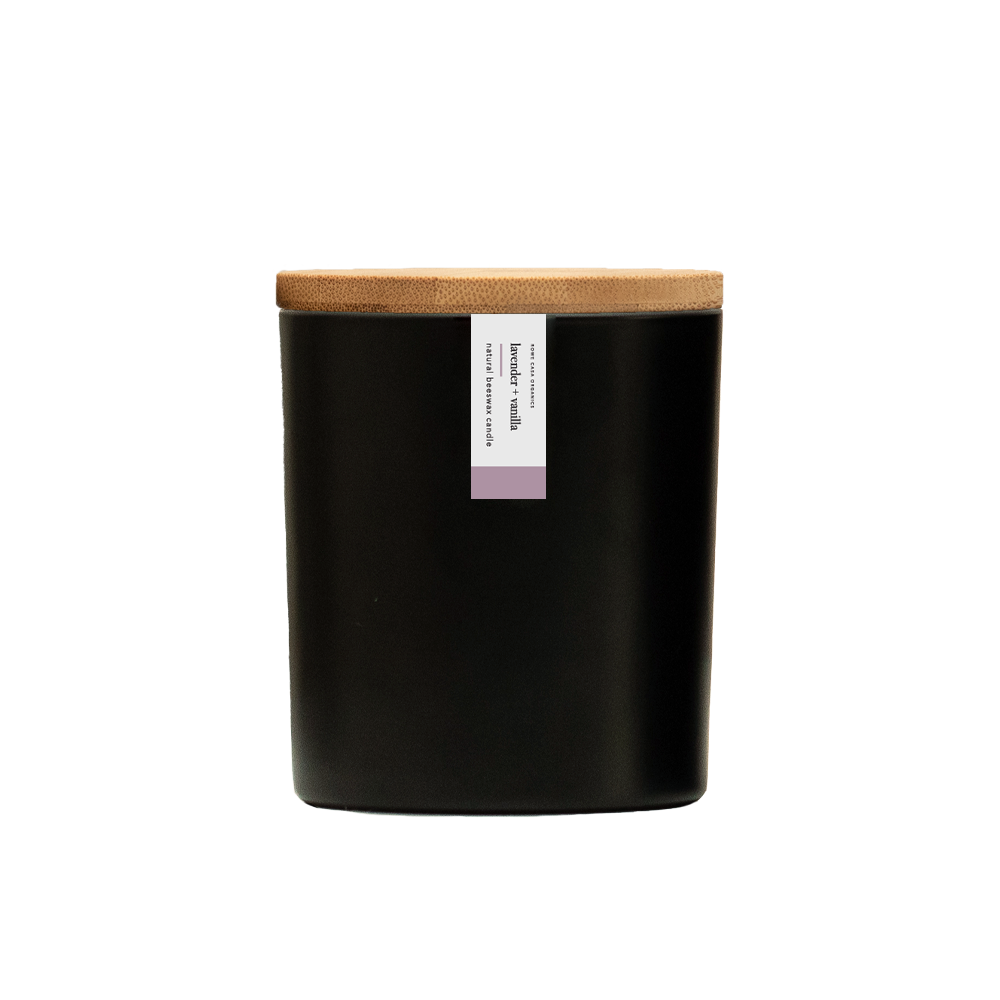 LAVENDER + VANILLA BEESWAX CANDLE | 8.75 OZ